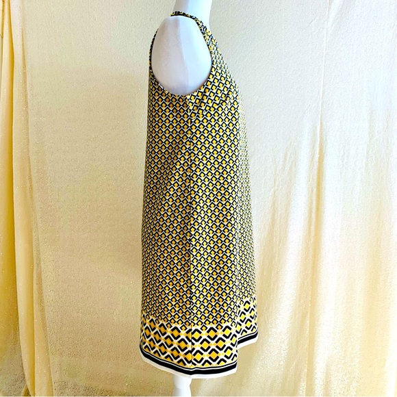 Banana Republic Diamond Print Sleeveless Shift Work Dress Small NWT - Picture 2 of 6